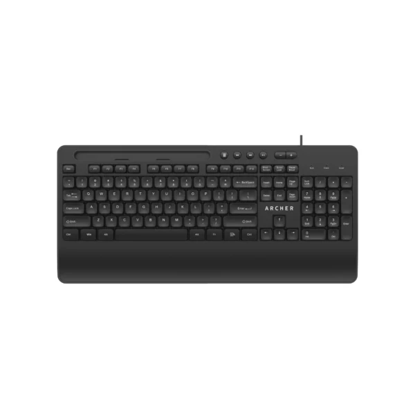 AR-KB176  wired standard  Office keyboard with palm rest